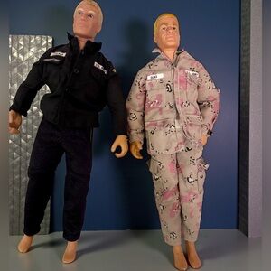 Vintage 90’s GI Joe Ranger Camo Dolls Action Figures TWO